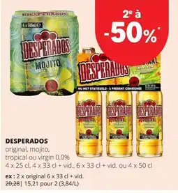 Spar Desperados aanbieding