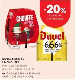 Spar Duvel 6,66% ou la chouffe aanbieding