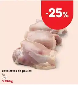 Spar côtelettes de poulet aanbieding