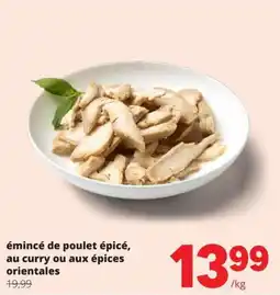 Spar émincé de poulet épice aanbieding