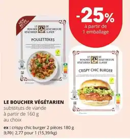 Spar le boucher végétarien poulettek despite aanbieding