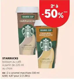 Spar starbucks boisson au café aanbieding