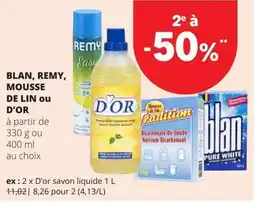 Spar Blan, Remy, mousse de lin ou d'or aanbieding