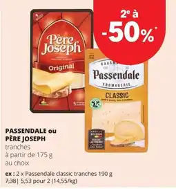 Spar passendale ou père joseph tranches aanbieding
