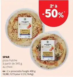 Spar pizza fraîche aanbieding