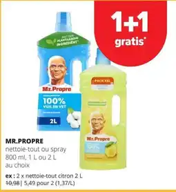 Spar Mr. Propre nettoie-tout ou spray aanbieding