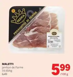 Spar jambon de Parme aanbieding