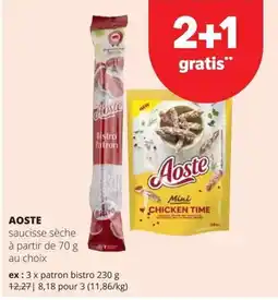 Spar Aoste saucisse sèche aanbieding