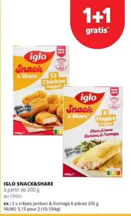 Spar iglo snack&share chicken nuggets aanbieding