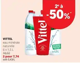 Spar Vittel eau minérale naturelle aanbieding