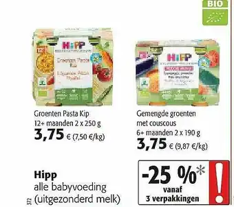 Colruyt Hipp Babyvoeding aanbieding