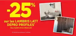 Mr Bricolage lambris latt depro profiles aanbieding