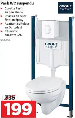 Mr Bricolage Pack WC suspendu aanbieding