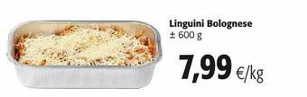 Colruyt Linguini Bolognese aanbieding