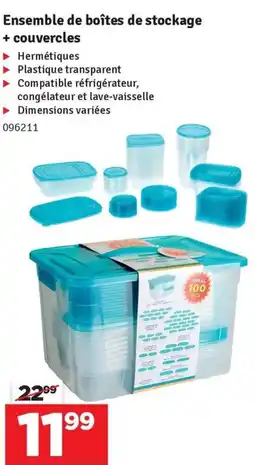 Mr Bricolage Ensemble de boîtes de stockage + couvercles aanbieding