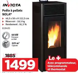 Mr Bricolage Poêle à pellets NOLA aanbieding