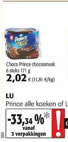 Colruyt Lu Prince Koeken aanbieding