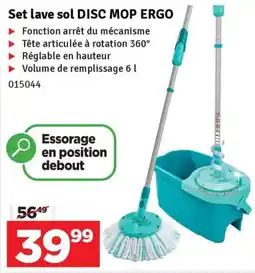 Mr Bricolage Set lave sol disc mop ergo aanbieding