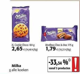 Colruyt Milka Koeken aanbieding