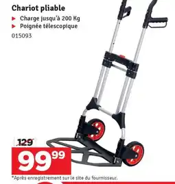 Mr Bricolage Chariot pliable aanbieding