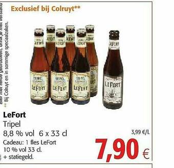 Colruyt Lefort Tripel aanbieding