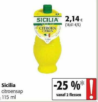 Colruyt Sicilia Citroensap aanbieding
