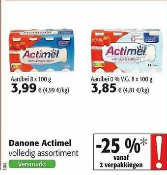 Colruyt Danone Actimel aanbieding