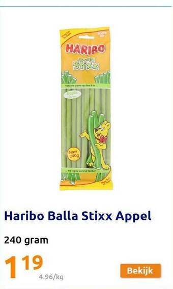 Haribo Balla Stixx Appel