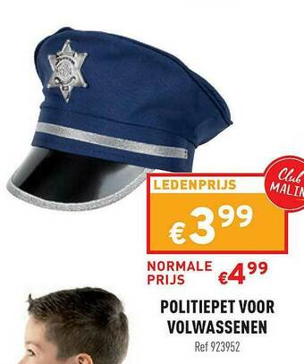 Trafic Politiepet Voor Volwassenen aanbieding