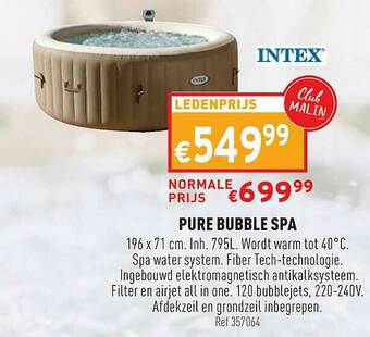 Trafic Pure Bubble Spa aanbieding