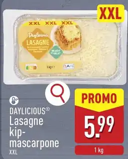 ALDI Daylicious lasagne kip-mascarpone aanbieding
