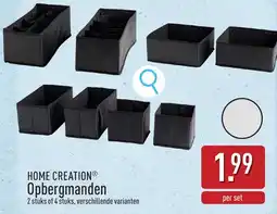 ALDI Opbergmanden aanbieding
