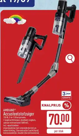 ALDI Ambiano accusteelstofzuiger aanbieding