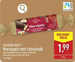 ALDI Marsepein met chocolade aanbieding