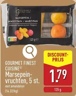 ALDI Gourmet finest cuisine marsepeinvruchten aanbieding