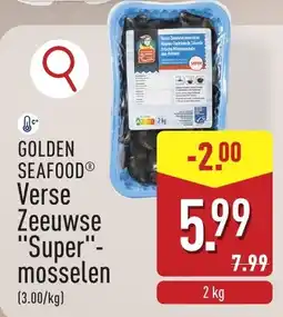 ALDI Golden Seafood Verse Zeeuwsse Super-mosselen aanbieding