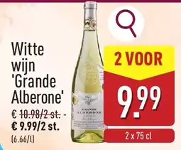 ALDI Witte wijn 'Grande Alberone' aanbieding