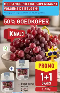 ALDI Pitloze blauwe druiven aanbieding