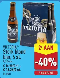 ALDI Victoria sterk blond bier aanbieding
