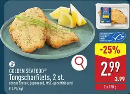 ALDI Golden Seafood Tongscharfilets aanbieding