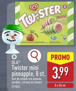 ALDI Twister mini pineapple aanbieding