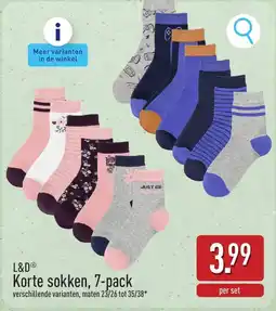 ALDI Korte sokken, 7-pack aanbieding