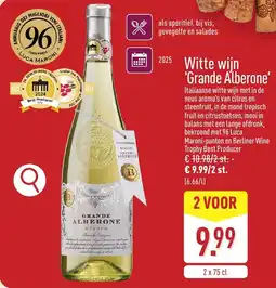 ALDI Witte wijn 'Grande Alberone' aanbieding