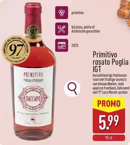 ALDI Primitivo rosato Puglia IGT aanbieding