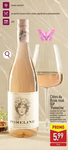 ALDI Côtes du Brian rosé IGP 'Pomeline' aanbieding