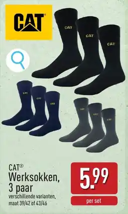 ALDI Cat werksokken aanbieding