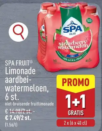 Spa fruit limonade aardbei-watermeloen