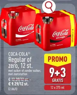 ALDI Coca-Cola Regular of zero aanbieding