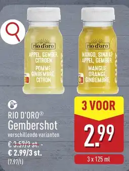 ALDI Rio d'oro Gembershot aanbieding