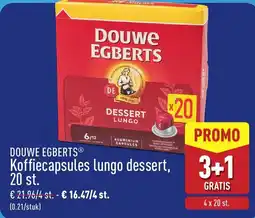 ALDI Douwe egberts koffiecapsules lungo dessert aanbieding